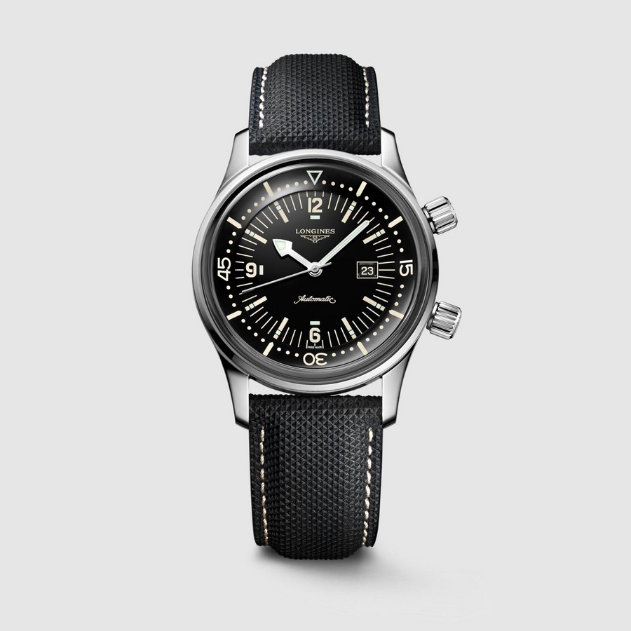 Đồng Hồ Longines Legend Diver Nam 36mm Đen